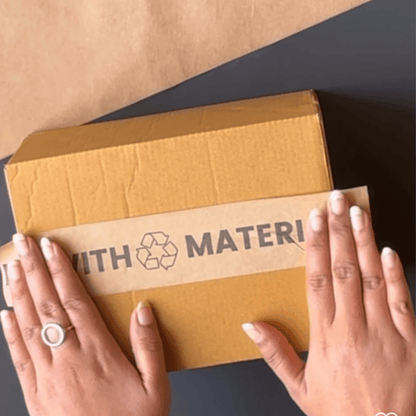 Water - Activated Kraft Paper Tape with Spray Bottle – Packing Tape on Brown Living™. SKU: MO-17. Img 2.