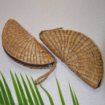Water Hyacinth Clutch - Natural – Womens Handbag on Brown Living™. SKU: WHCLUT026A. Img 4.