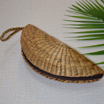 Water Hyacinth Clutch - Natural – Womens Handbag on Brown Living™. SKU: WHCLUT026A. Img 1.