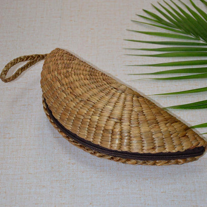 Water Hyacinth Clutch - Natural – Womens Handbag on Brown Living™. SKU: WHCLUT026A. Img 1.