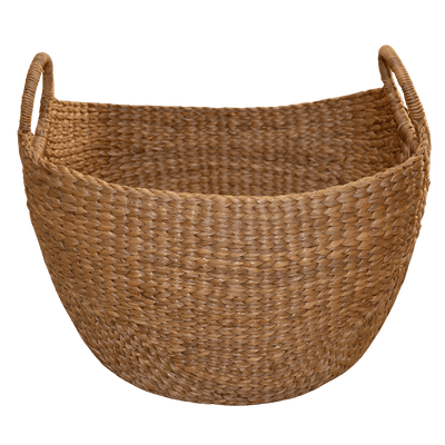 Water Hyacinth Laundry & Storage Basket – Baskets & Boxes on Brown Living™. SKU: WHLBAS020A. Img 8.