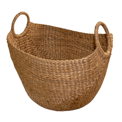 Water Hyacinth Laundry & Storage Basket – Baskets & Boxes by DHARINI available on Brown Living™. Large . SKU: WHLBAS020A. Img 10.
