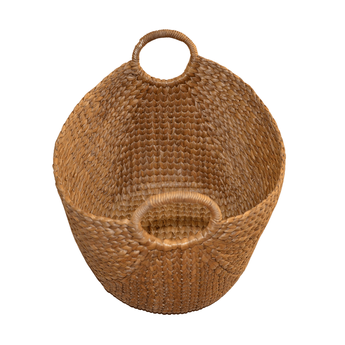 Water Hyacinth Laundry & Storage Basket – Baskets & Boxes by DHARINI available on Brown Living™. Small . SKU: WHLBAS010A. Img 5.