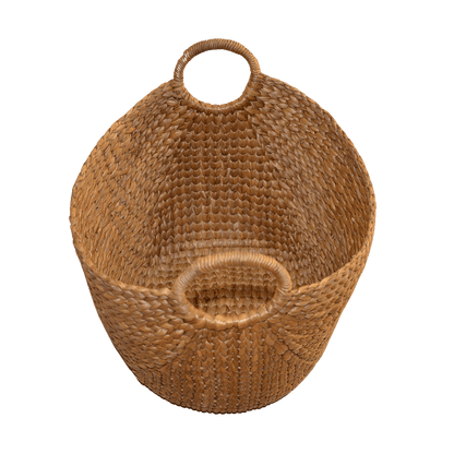 Water Hyacinth Laundry & Storage Basket – Baskets & Boxes by DHARINI available on Brown Living™. Small . SKU: WHLBAS010A. Img 5.