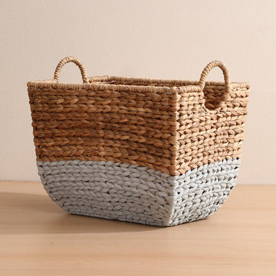 Water Hyacinth Morbi Handwoven Storage Basket – Home Decor on Brown Living™. SKU: Morbibasket. Img 2.