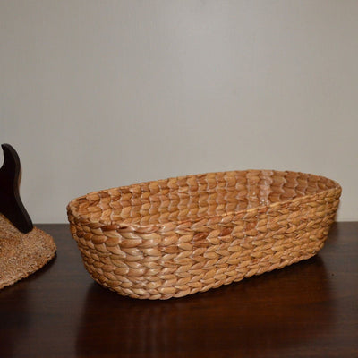 Water Hyacinth Oval Utility Basket – Baskets & Boxes on Brown Living™. SKU: WHOBAS033A. Img 6.