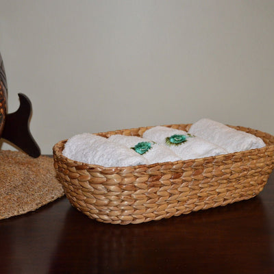 Water Hyacinth Oval Utility Basket – Baskets & Boxes on Brown Living™. SKU: WHOBAS033A. Img 2.