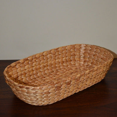 Water Hyacinth Oval Utility Basket – Baskets & Boxes on Brown Living™. SKU: WHOBAS033A. Img 5.
