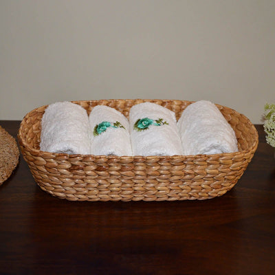 Water Hyacinth Oval Utility Basket – Baskets & Boxes on Brown Living™. SKU: WHOBAS033A. Img 3.