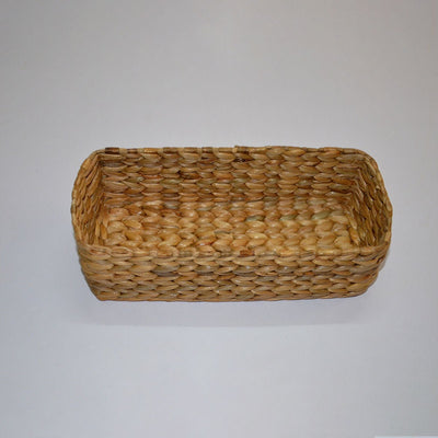 Water Hyacinth Rectangular Bread & Utility Basket – Baskets & Boxes on Brown Living™. SKU: WHUBAS016A. Img 11.
