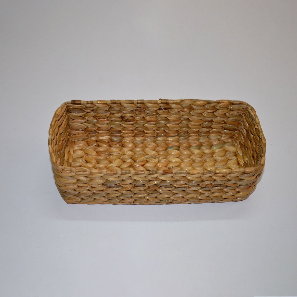 Water Hyacinth Rectangular Bread & Utility Basket – Baskets & Boxes on Brown Living™. SKU: WHUBAS016A. Img 5.