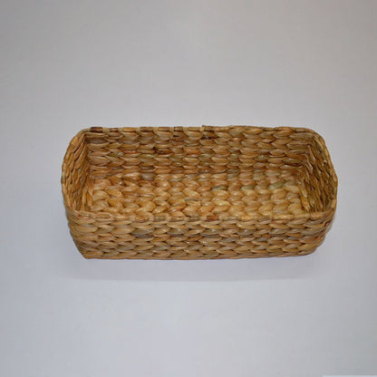 Water Hyacinth Rectangular Bread & Utility Basket – Baskets & Boxes on Brown Living™. SKU: WHUBAS016A. Img 5.