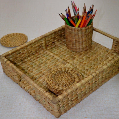 Water Hyacinth Rectangular Tray – Trays & Platters on Brown Living™. SKU: WHRTRA030A. Img 13.