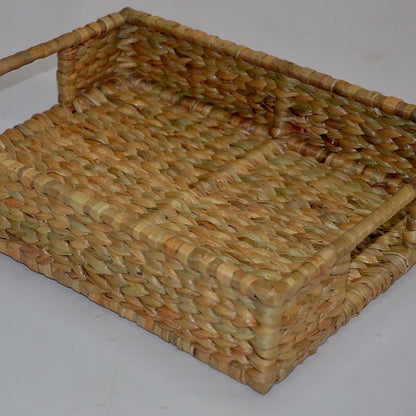 Water Hyacinth Rectangular Tray – Trays & Platters on Brown Living™. SKU: WHRTRA030A. Img 3.