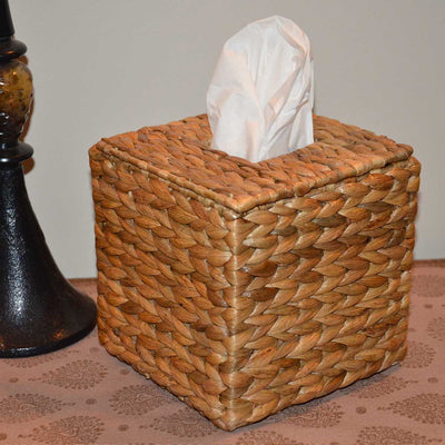 Water Hyacinth Tissue Box - Natural – Baskets & Boxes on Brown Living™. SKU: WHBOUT035A - n. Img 5.