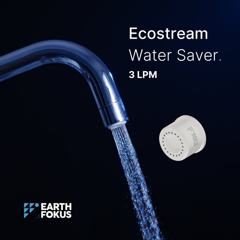 Water Saving Tap Aerators | Save up to 85% of water | Ecostream 3 LPM - Pack of 2 | Verified Sustainable by Brown Living™