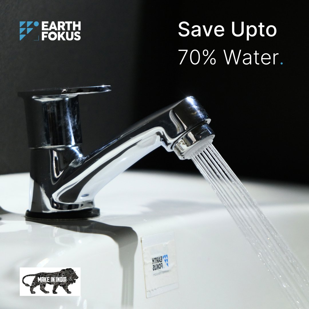 Water Saving Tap Aerators | Save up to 85% of water | Ecostream 3 LPM - Pack of 2 | Verified Sustainable by Brown Living™