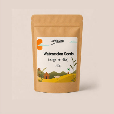Watermelon Seeds 100g | Natural Protein & Nutrient-Rich Seeds – Dried Fruits, Nuts & Seeds on Brown Living™. SKU: WSJS. Img 1.