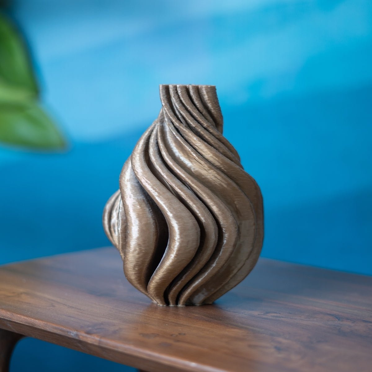 Wave Package Plant - Based Exotic Bronze Decor – Home Decor on Brown Living™. SKU: WAPAEDPLEBA011. Img 1.
