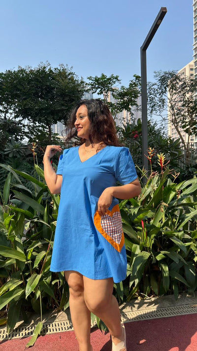 Wear Your Heart Out Loud Short Dress | Effortless Everyday Style – Womens Dress on Brown Living™. SKU: DR-49-XS-BL. Img 8.