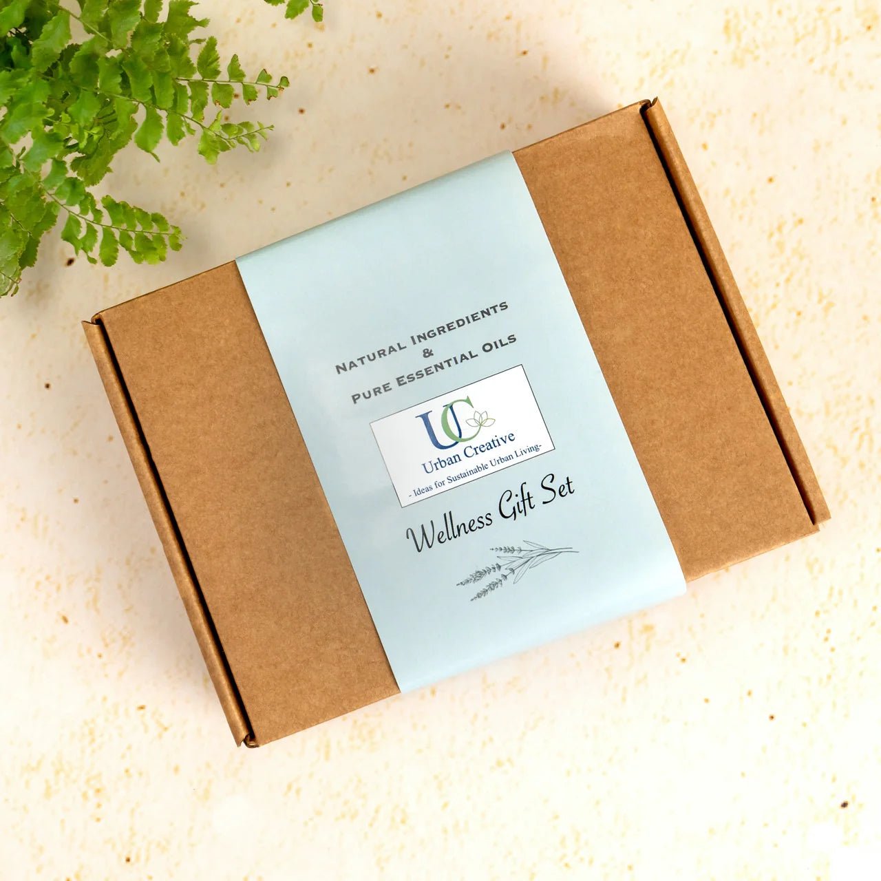 Wellness Gift Set – Eye Pillow, Foot Soak & Steamers – Gift on Brown Living™. SKU: WGS-LP-2FS-2SS. Img 3.