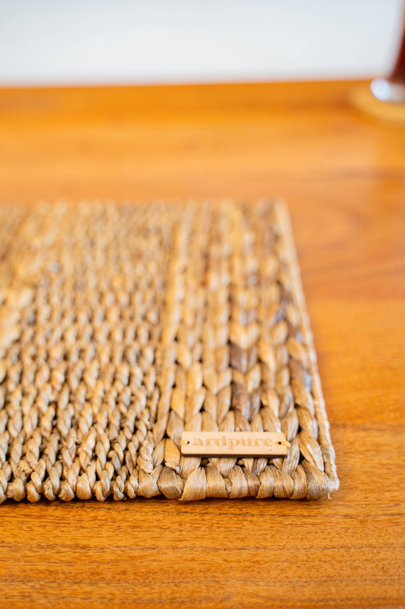 WH Dual Weave Placemat | Handwoven Natural Dining Table Mat (Set of 2) – Home Decor on Brown Living™. SKU: 814WM. Img 2.