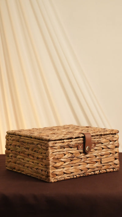 WH Regal Utility Box | Premium Handcrafted Gift Box – Baskets & Boxes on Brown Living™. SKU: 312W. Img 3.