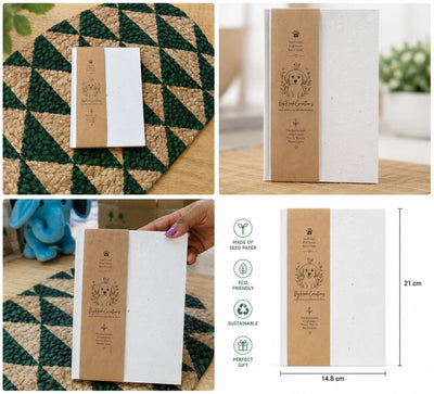 Wheat Straw Diary with Plantable Seed Cover – Notebooks & Notepads on Brown Living™. SKU: BRC-ECO-WSD-SPC-01. Img 2.