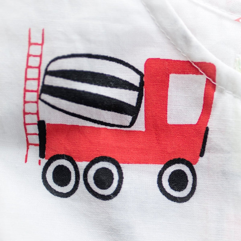 Whirly Cement Mixer - Unisex Kids Cotton Nightwear | Verified Sustainable by Brown Living™