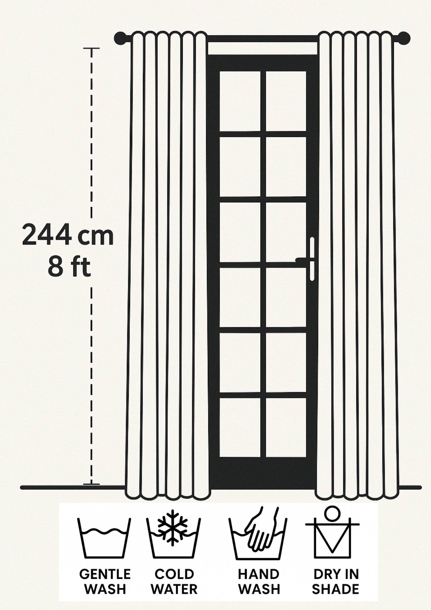 White Floral Bengal Hand Embroidery Semi Sheer Curtain – Home Decor on Brown Living™. SKU: INBCW01. Img 8.