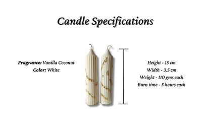 White Gold Hope Pillar Soy Wax Candle - Small | Verified Sustainable by Brown Living™