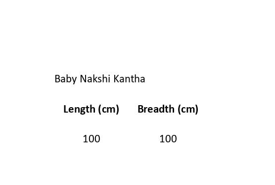 White Mulmul Dragon Fly Design Hand Embroidered Baby Nakshi Kantha – Baby Swaddle on Brown Living™. SKU: STRNAKDRA08-RED. Img 16.