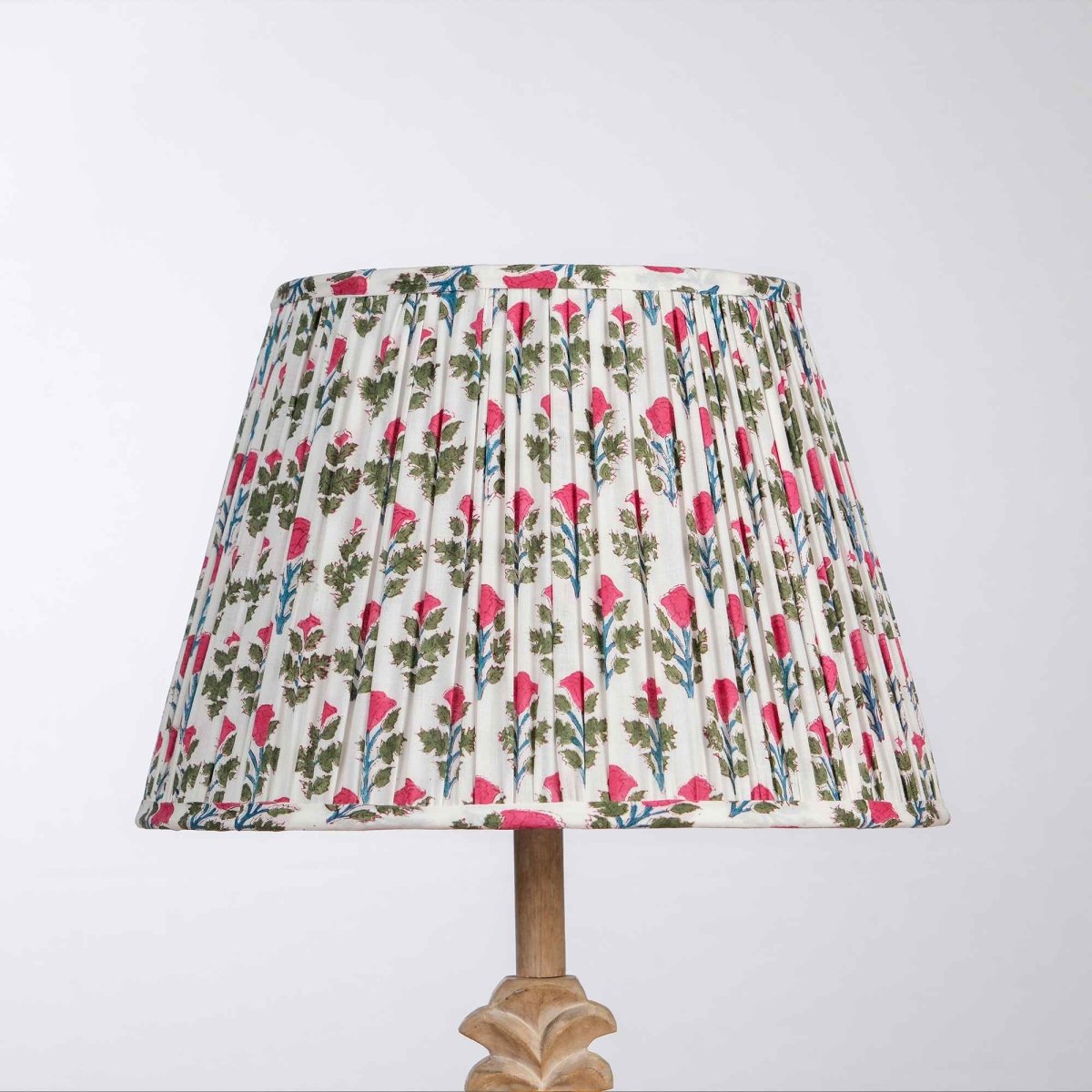White Pink Block Print Empire Lampshade – Home Decor by Inara Home available on Brown Living™. S . SKU: IHLS0026 - S. Img 2.