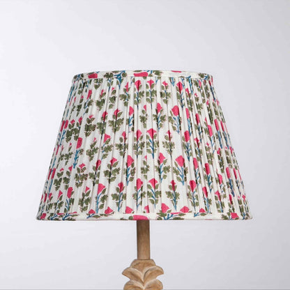 White Pink Block Print Empire Lampshade – Home Decor by Inara Home available on Brown Living™. S . SKU: IHLS0026 - S. Img 2.