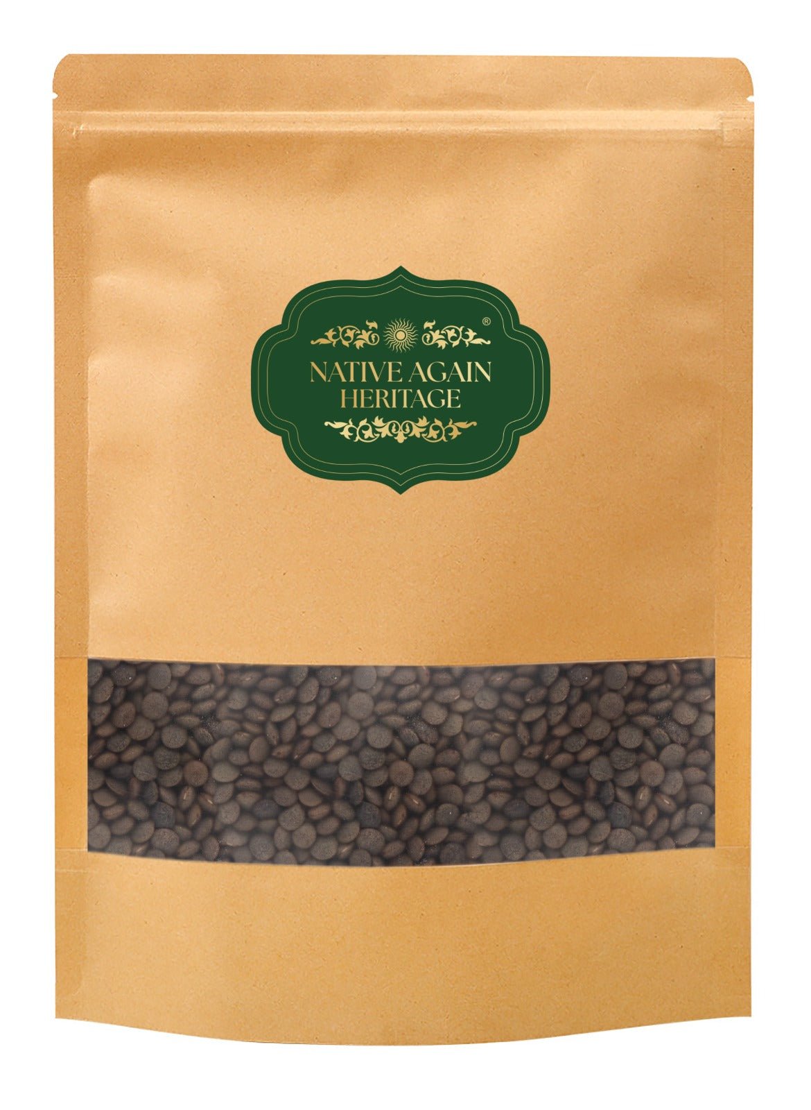 Whole Masoor Dal 500g – Protein Rich Brown Lentils – Cereal & Meusli on Brown Living™. SKU: I00026. Img 2.