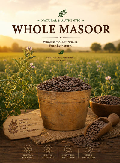 Whole Masoor Dal 500g – Protein Rich Brown Lentils – Cooking & Baking Supplies on Brown Living™. SKU: I00026. Img 5.
