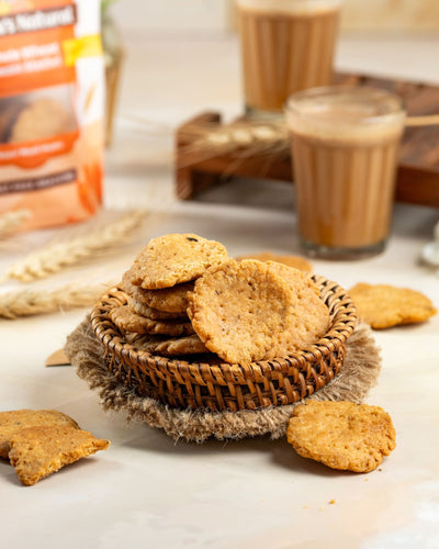 Whole Wheat Ajwain Mathri – Crispy, Healthy & Homemade Snack – Healthy Snacks on Brown Living™. SKU: NN_06. Img 3.