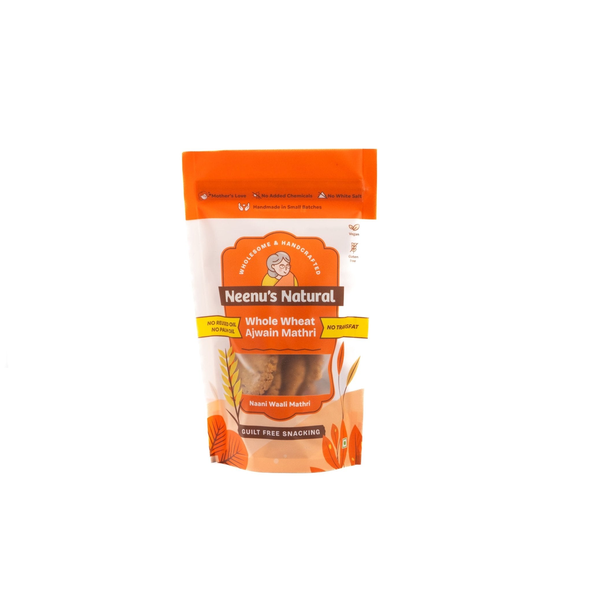 Whole Wheat Ajwain Mathri – Crispy, Healthy & Homemade Snack – Healthy Snacks on Brown Living™. SKU: NN_06. Img 1.