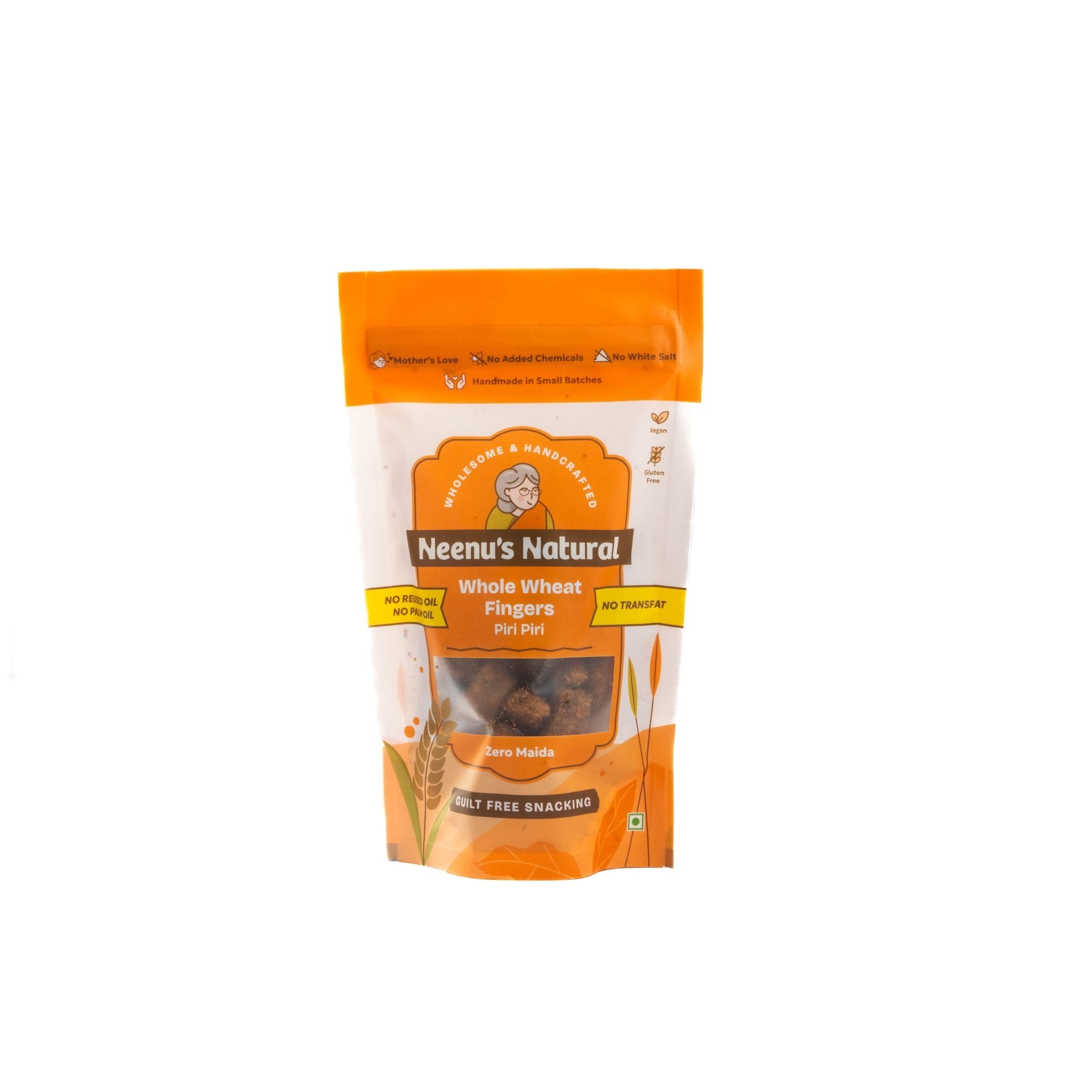 Whole Wheat Fingers Peri Peri | Spicy & Healthy Crunchy Snack – Healthy Snacks on Brown Living™. SKU: NN_07. Img 2.