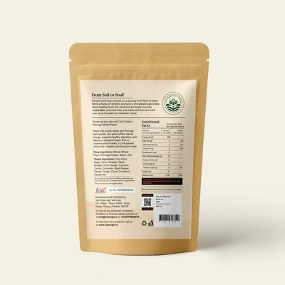 Whole Wheat Moringa Pasta | High Protein & Fiber | 200g – Snack Foods by Soil Origin available on Brown Living™. . SKU: SOBSMP00G200. Img 5.