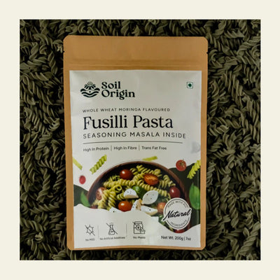 Whole Wheat Moringa Pasta | High Protein & Fiber | 200g – Snack Foods by Soil Origin available on Brown Living™. . SKU: SOBSMP00G200. Img 3.
