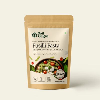 Whole Wheat Moringa Pasta | High Protein & Fiber | 200g – Snack Foods on Brown Living™. SKU: SOBSMP00G200. Img 6.