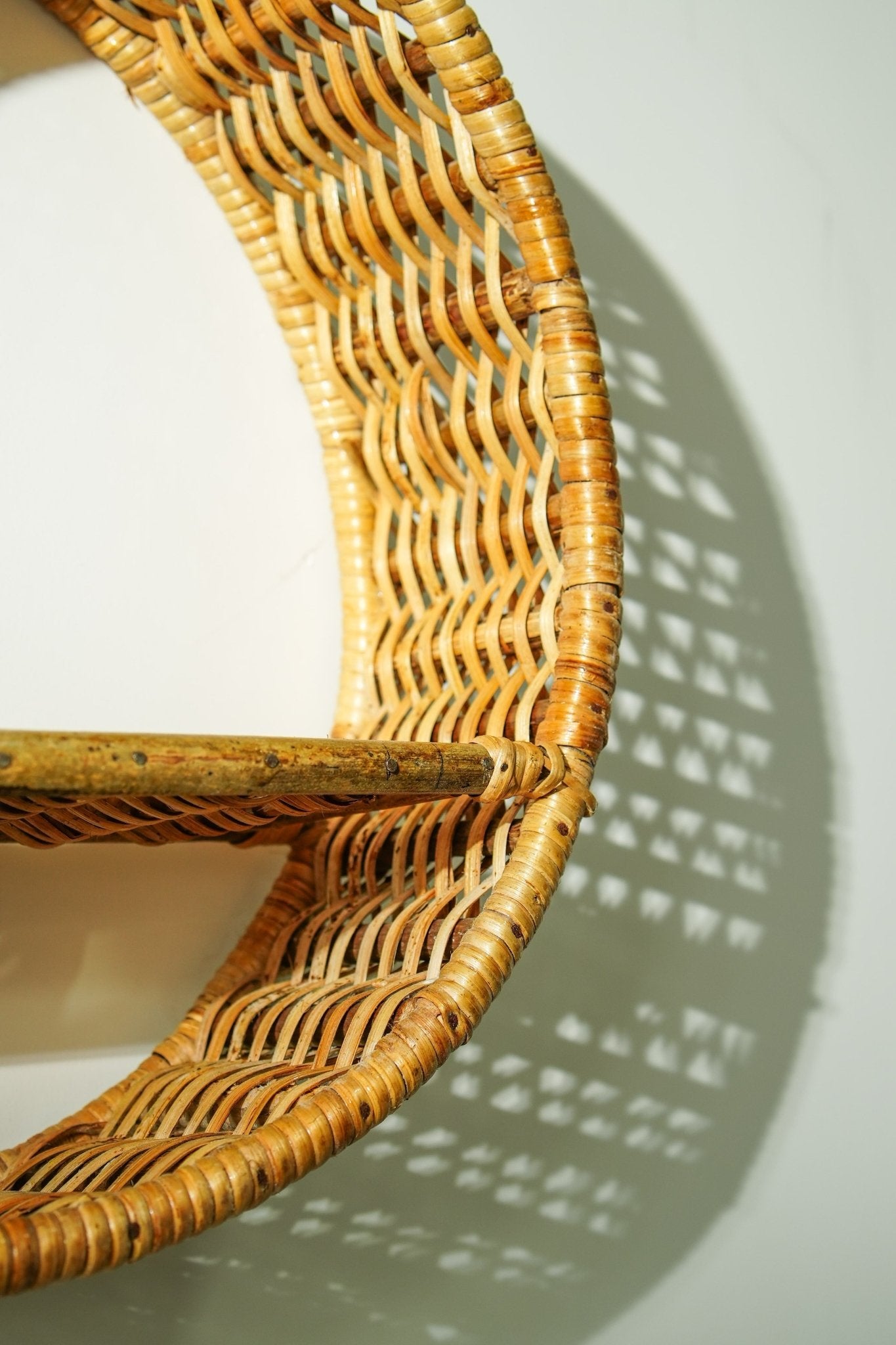 Wicker Wall Shelf | Handmade, Eco - Friendly & Stylish Home Organizer – Home Decor by AJAARA available on Brown Living™. . SKU: SYMWS001. Img 4.