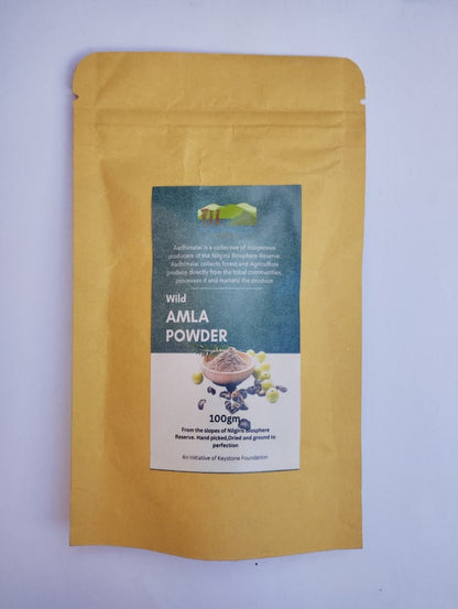 Wild Amla Health Powder | Vitamin C Rich Superfood - 100g – Powder Drink Mixes on Brown Living™. SKU: APPCL-065. Img 2.