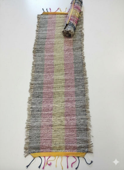 Wild Banana Fiber Mat – Handwoven Sustainable Home Décor Mat – Mats & Rugs on Brown Living™. SKU: APPCL-110. Img 1.