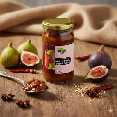 Wild Fig Pickle – Tangy & Sweet Gourmet Indian - Style Pickle – Pickles & Chutney on Brown Living™. SKU: APPCL - 048. Img 1.