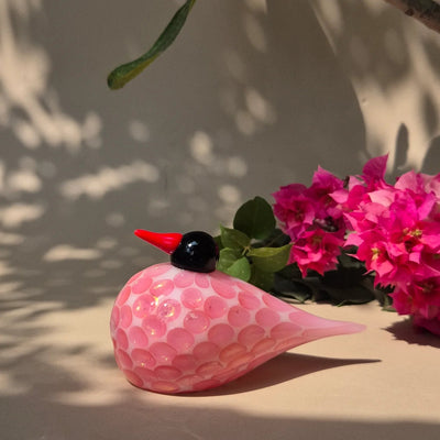 Wild Fleur Glass Bird Figurine – Nature Inspired Decor – Home Decor on Brown Living™. SKU: BRD - WLD - FLR. Img 2.