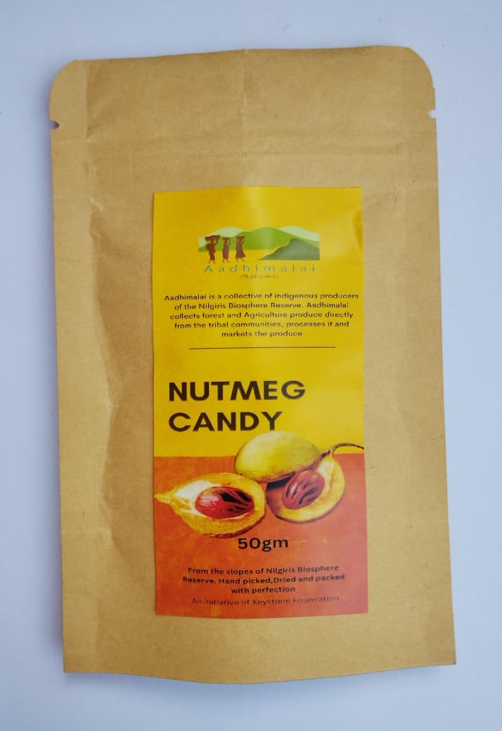Wild Forest Nutmeg Candy - Healthy Digestive Treat – Dried Fruits, Nuts & Seeds on Brown Living™. SKU: APPCL-045. Img 1.