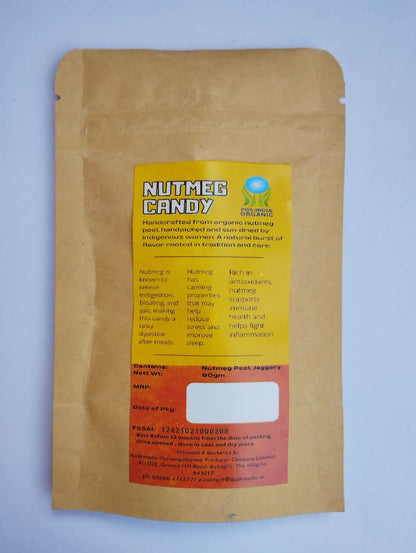 Wild Forest Nutmeg Candy - Healthy Digestive Treat – Dried Fruits, Nuts & Seeds on Brown Living™. SKU: APPCL-045. Img 2.