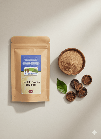 Wild Kadukkai Powder | Natural Detox & Digestion Support - 100g – Powder Drink Mixes on Brown Living™. SKU: APPCL-068. Img 1.